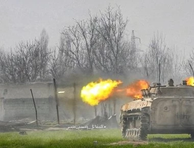Α.Γούτα: Οι πρώτες εικόνες από την είσοδο των συριακών στρατευμάτων στην Al-Muhamadiya